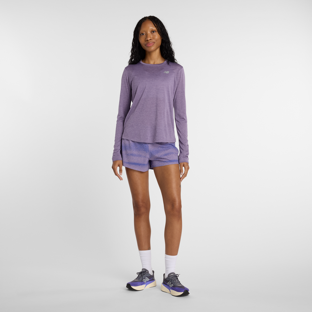 Dámske šortky New Balance WB6177WSAA5 – fialové