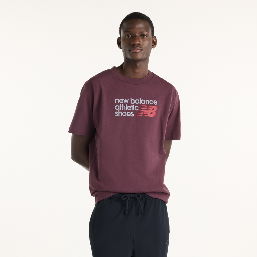 Pánske tričko New Balance MT51900YLR – bordová