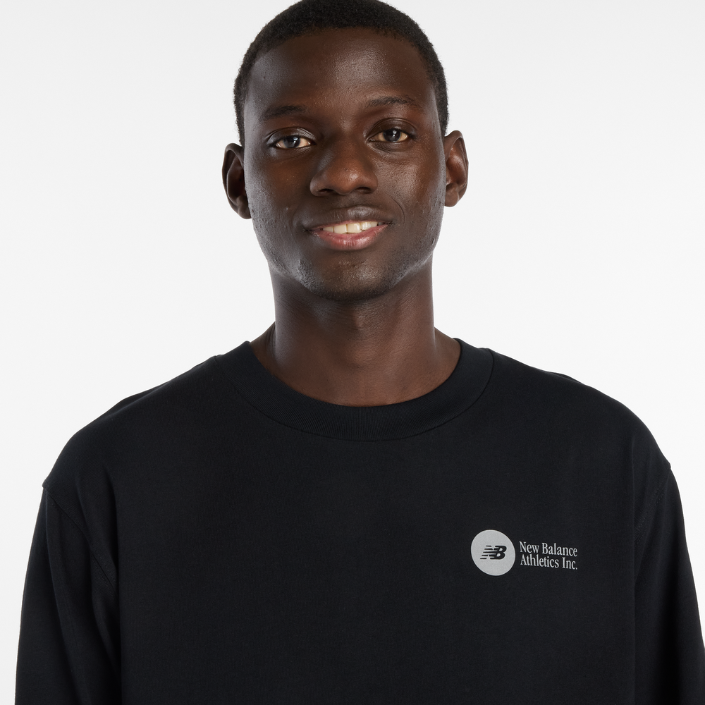 Pánske tričko New Balance MT61H4CYBK – čierné
