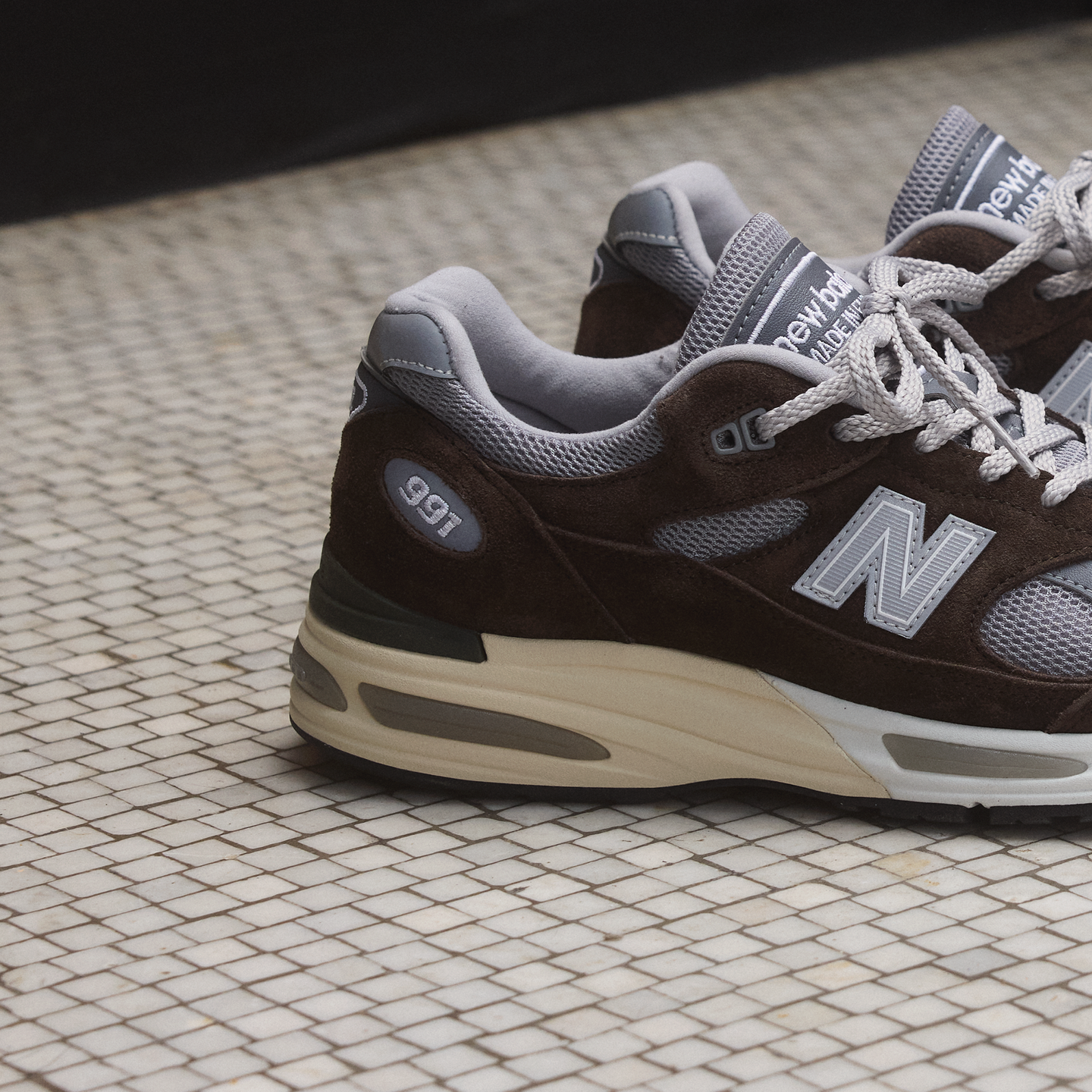 Pánske topánky New Balance U991BG2 – hnedá