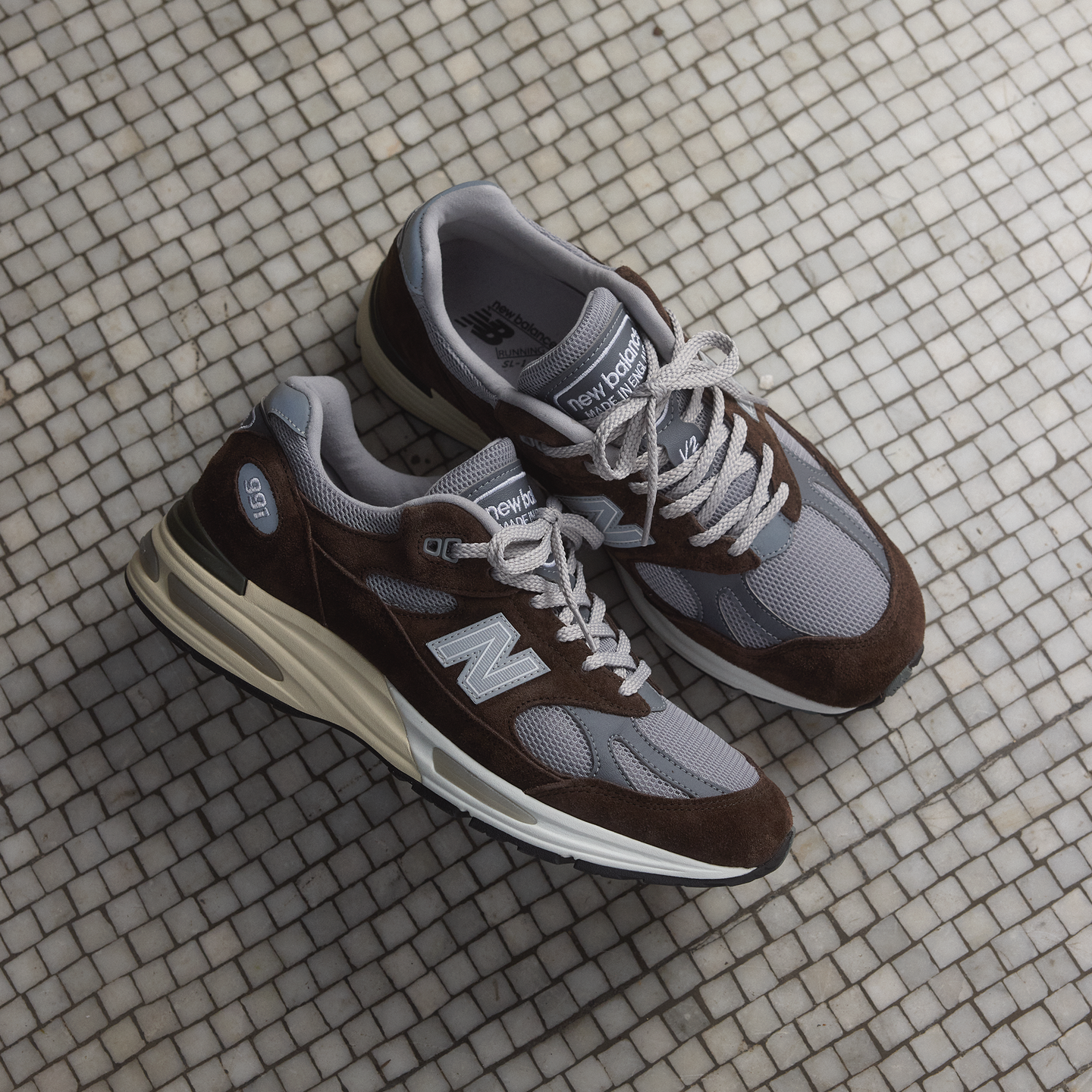 Pánske topánky New Balance U991BG2 – hnedá