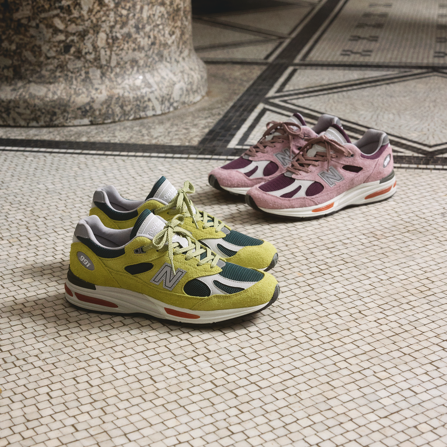 Unisex topánky New Balance U991GT2 – zelené