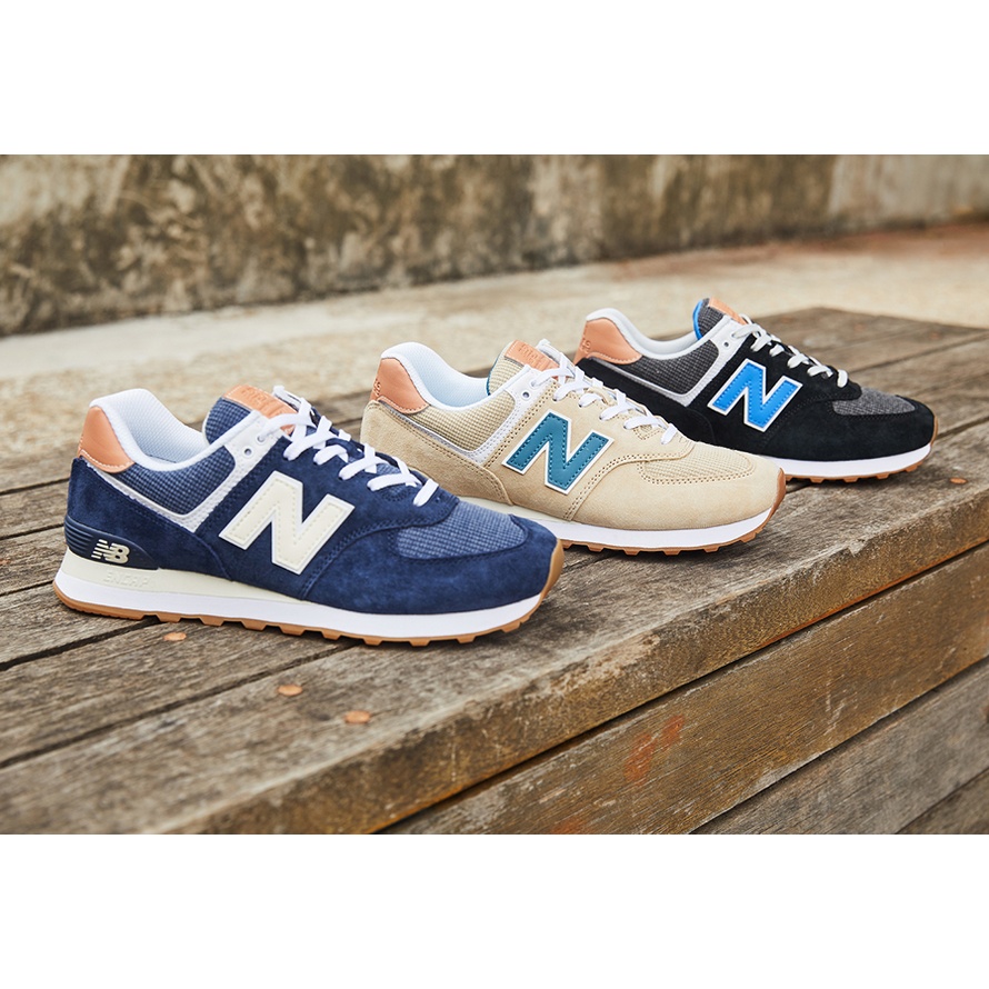 Klasické topánky New Balance ML574TYE pánske, čierne