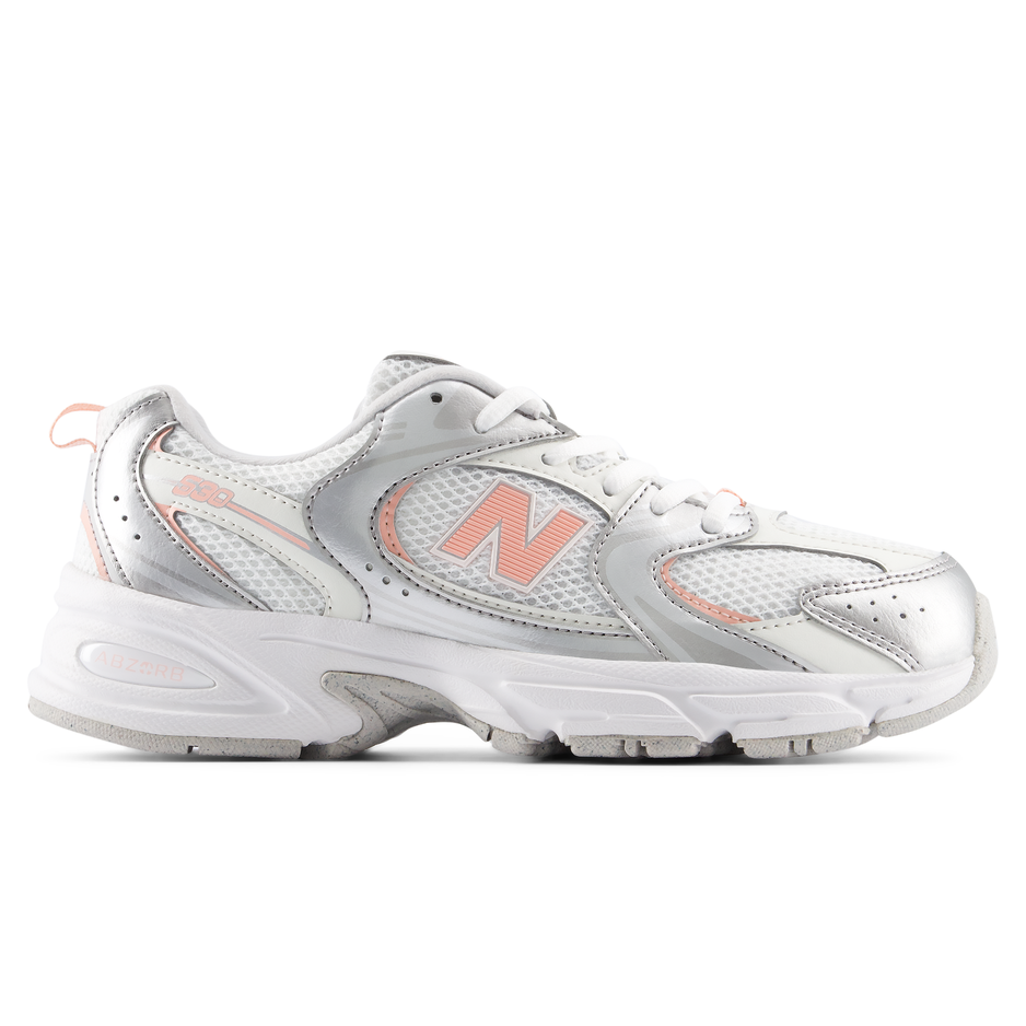 Detské topánky New Balance G5308SR – striebro