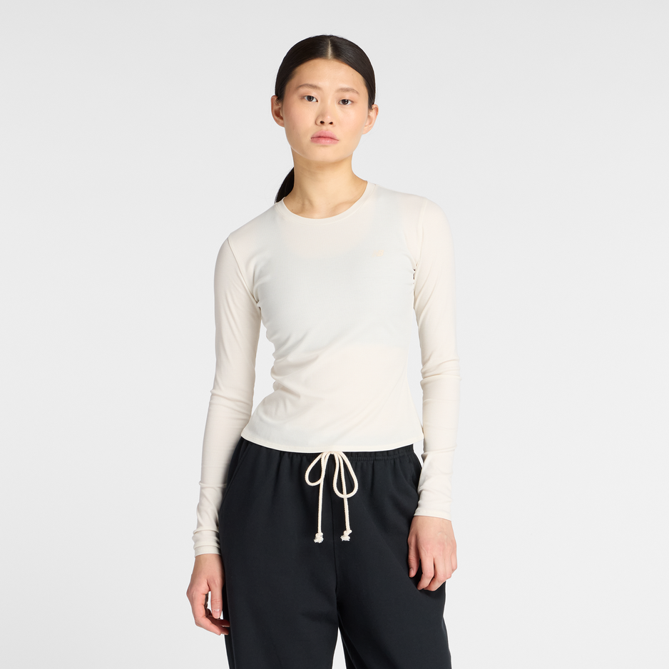 Dámske tričko New Balance WT53133PEF – béžové