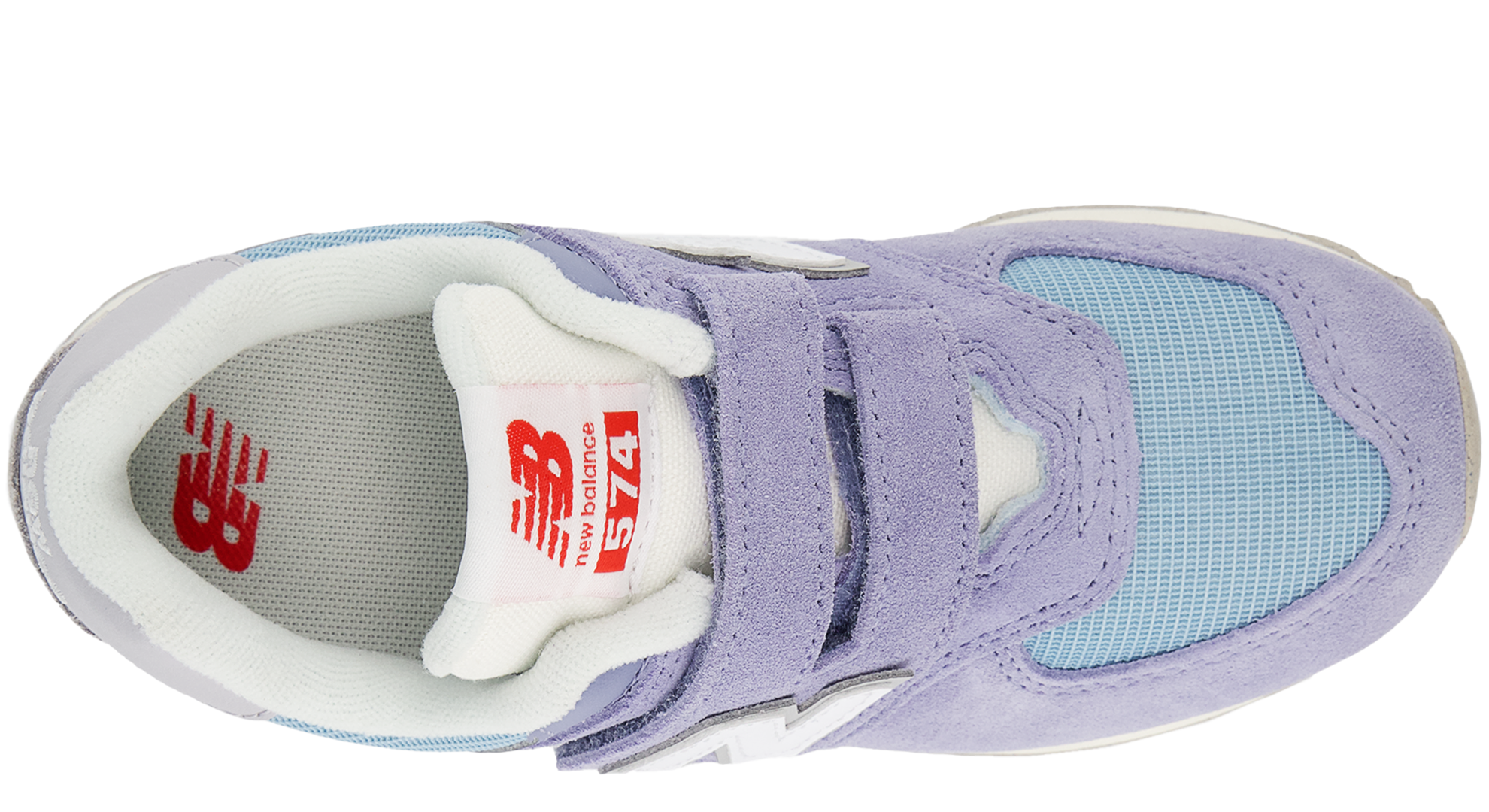 Detské topánky New Balance PV574BLG – fialové