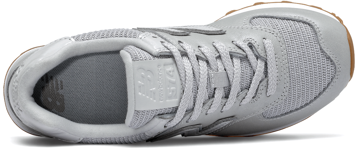 Klasické topánky New Balance WL574PMA dámske, strieborné