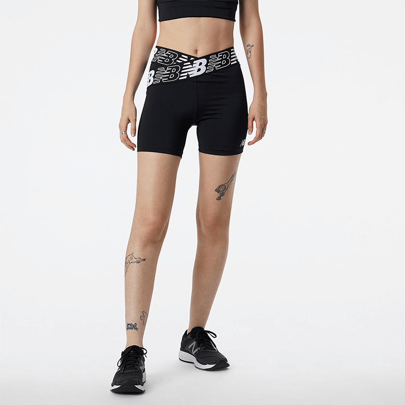 E-shop Dámske šortky New Balance WS21182BK – čierne