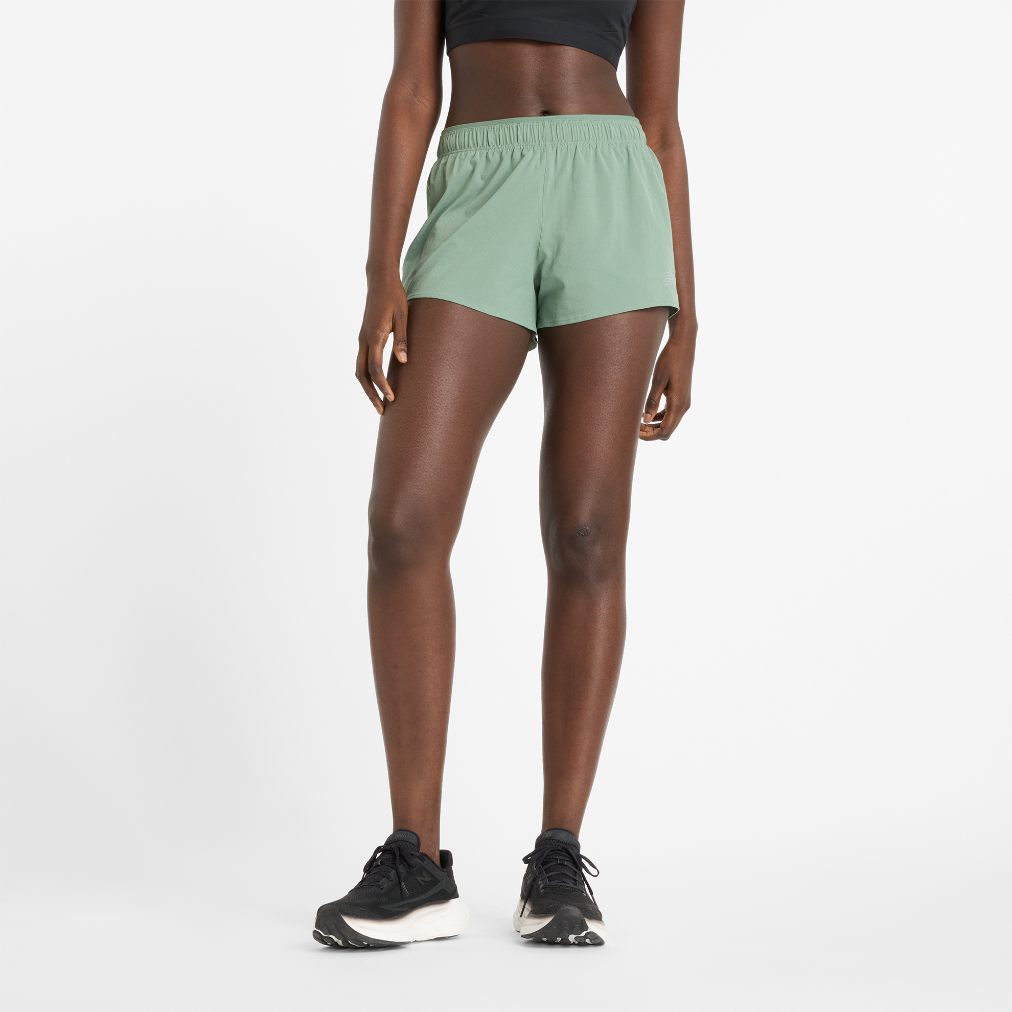 Dámske šortky New Balance WS41286DKJ – zelené
