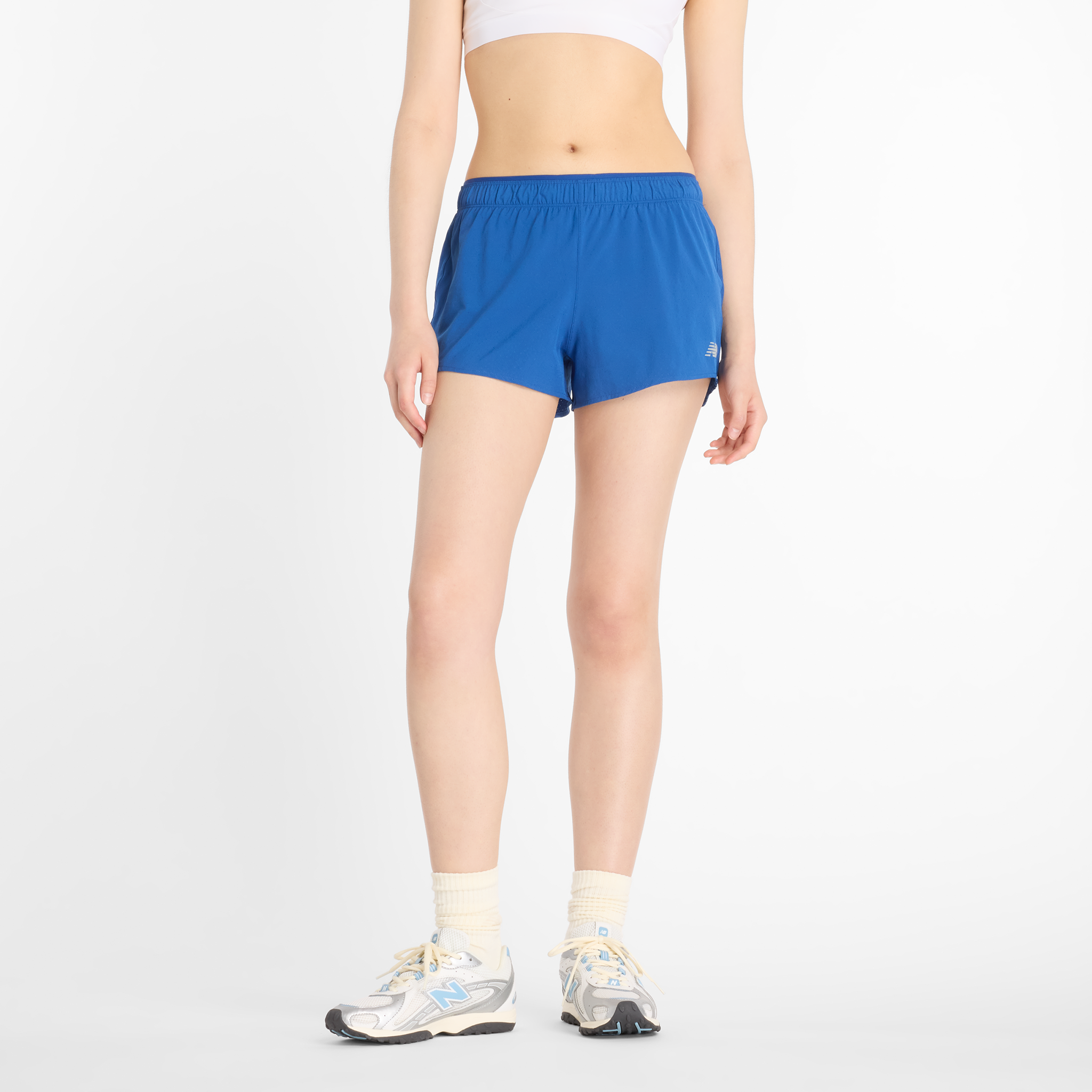 Dámske šortky New Balance WS41286GAB – modré