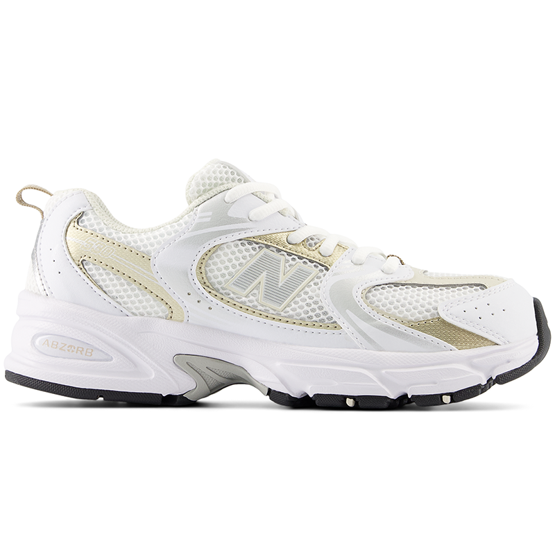

Detské topánky New Balance GR530RD – biele