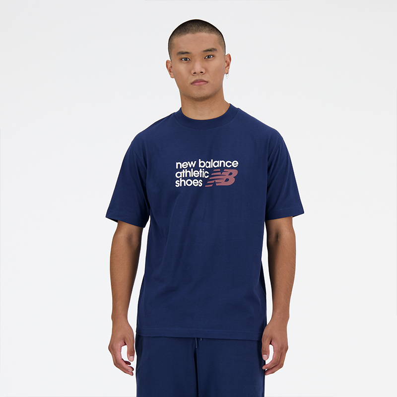 

Pánske tričko New Balance MT41524NNY – tmavomodrá