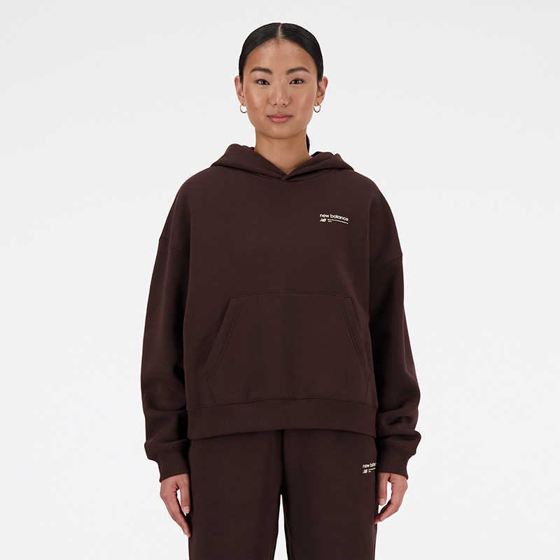 

Dámska mikina New Balance WT33531KCF – hnedá