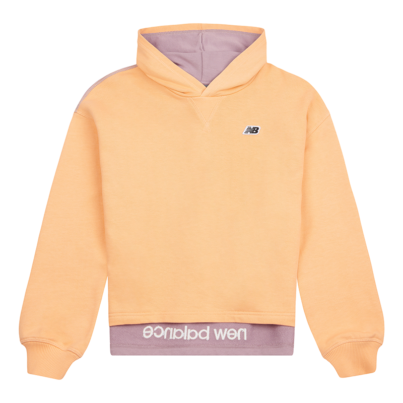 

Detská mikina New Balance LAKG0040PAE – oranžová