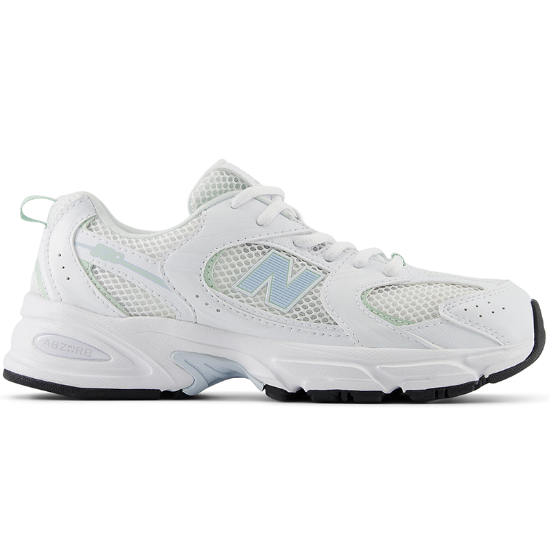 

Detské topánky New Balance GR530SP – biele