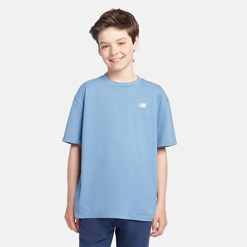 

Detské tričko New Balance LAKB0001HEB – modré