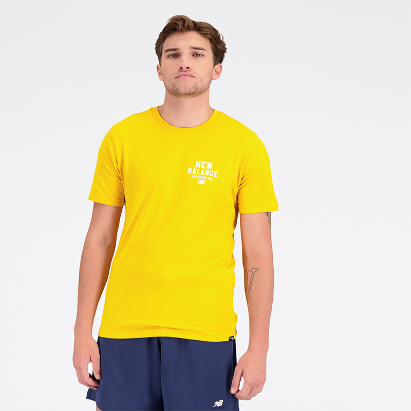 E-shop Pánske tričko New Balance MT31909VGL – žlté