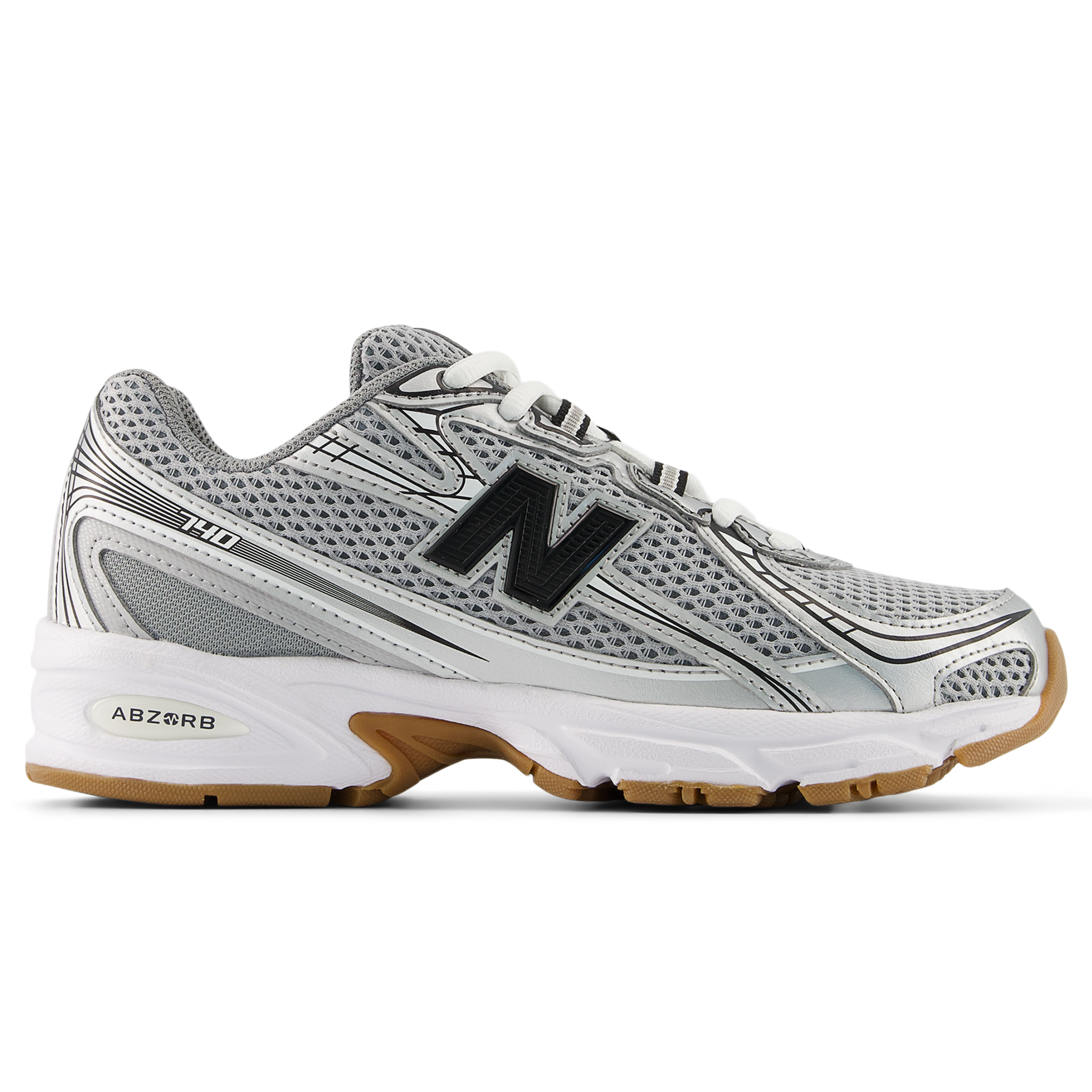 Detské topánky New Balance GR740GB – sivé