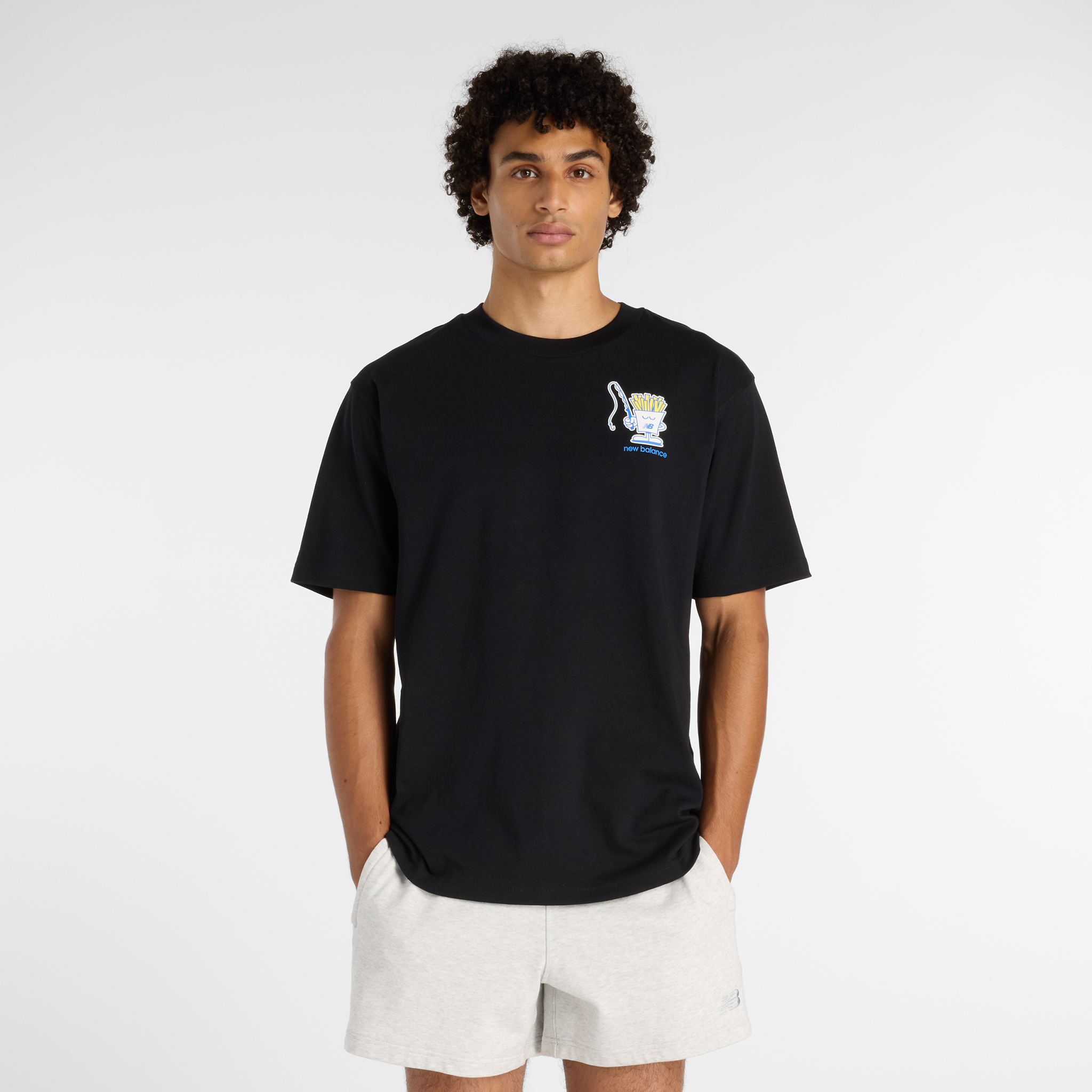 Pánske tričko New Balance MT61I5BMBK – čierné
