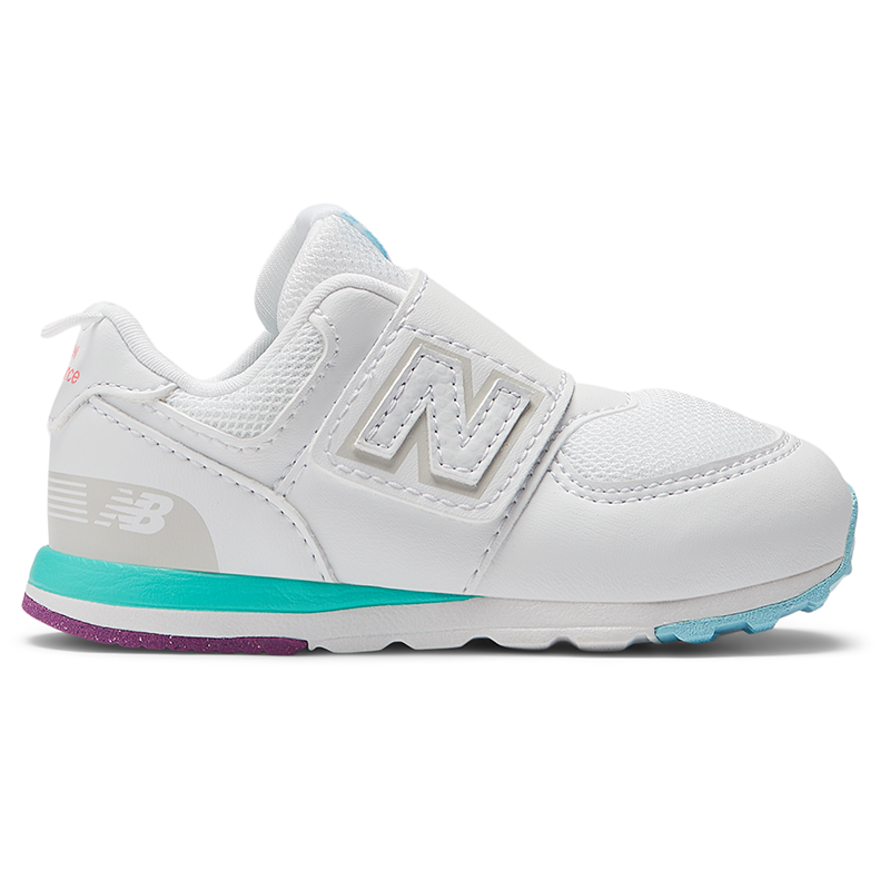 

Detské topánky New Balance NW574KIJ – biele