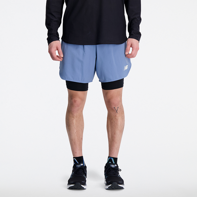 

Pánske šortky New Balance MS33282MYL – modré