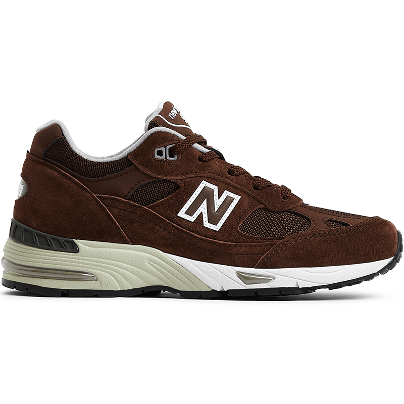 

Dámske topánky New Balance W991BGW – hnedá