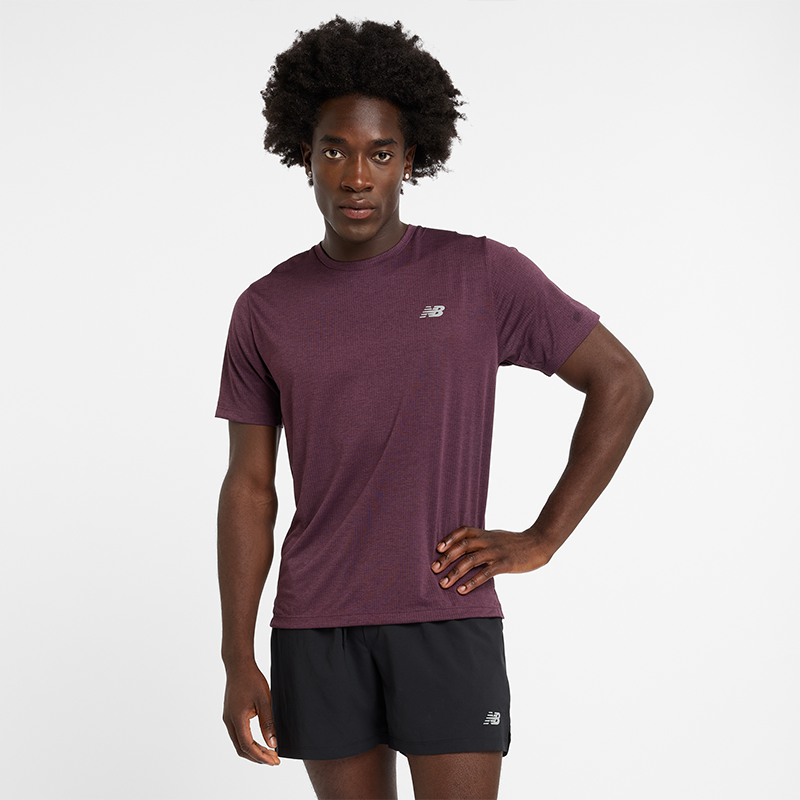 

Pánske tričko New Balance MT41253PLN – fialové