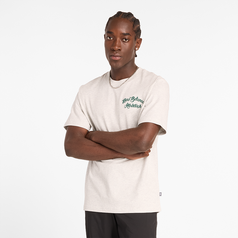 

Pánske tričko New Balance MT43556AHH – béžové