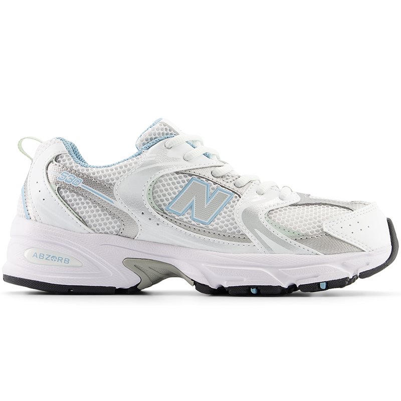 

Detské topánky New Balance GR530GB – biele