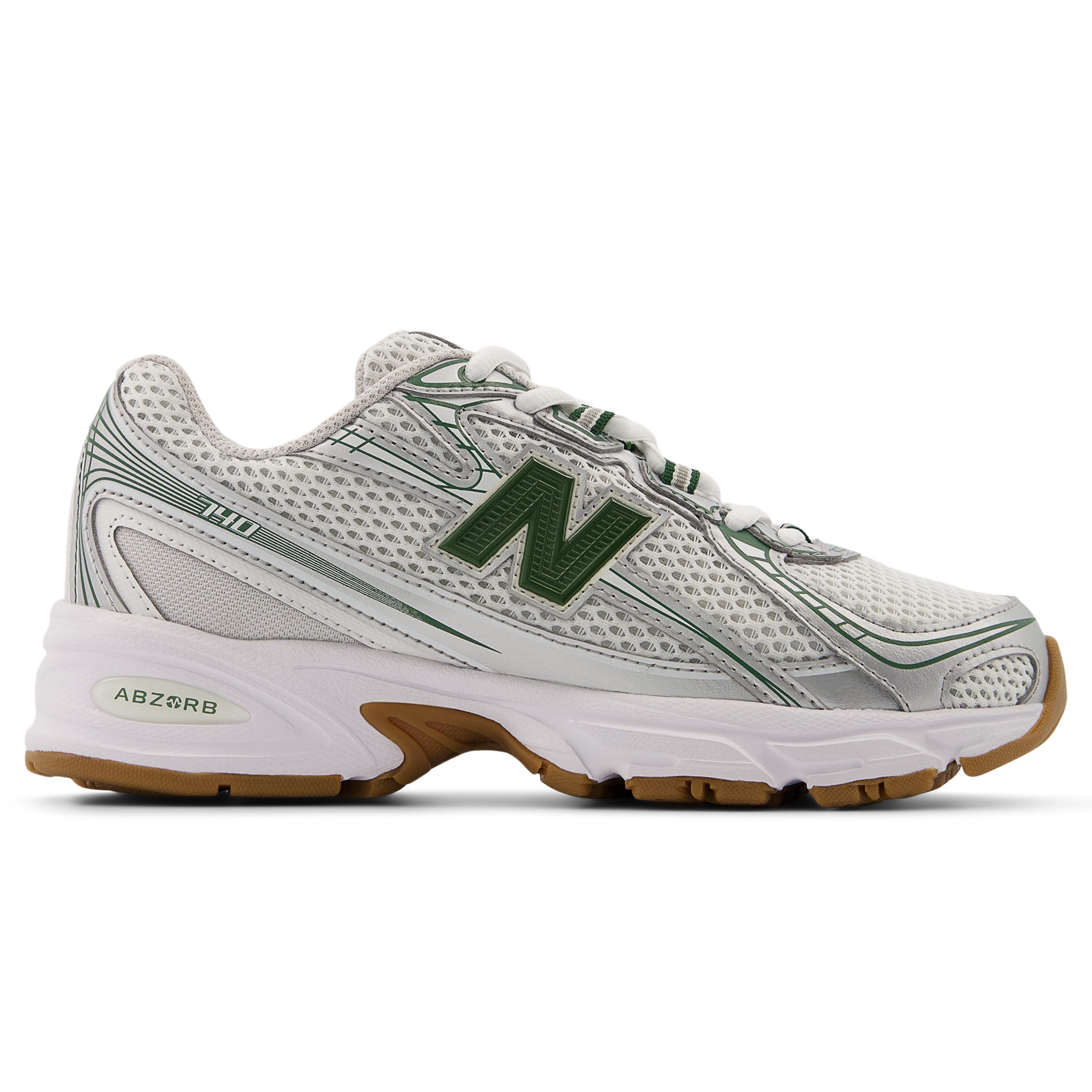 Detské topánky New Balance GR740SF – striebro