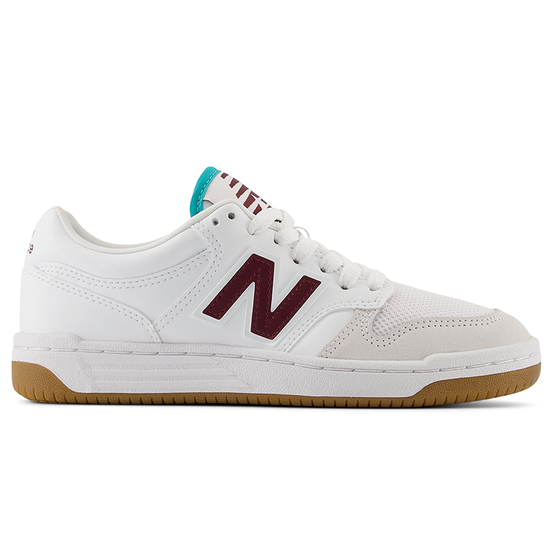 

Detské topánky New Balance GSB480FT – biele