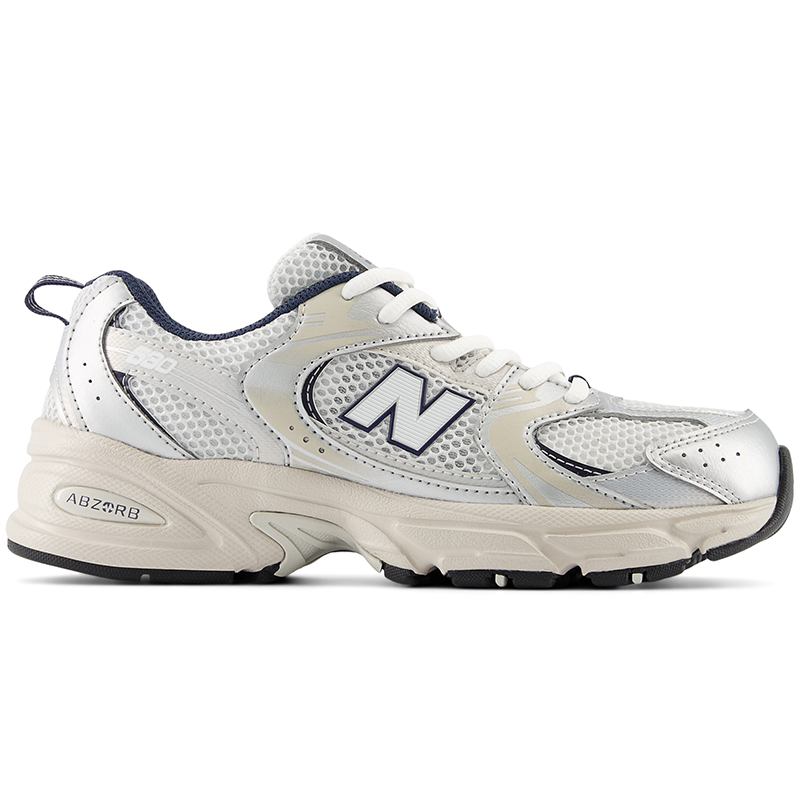 

Detské topánky New Balance GR530KA – biele