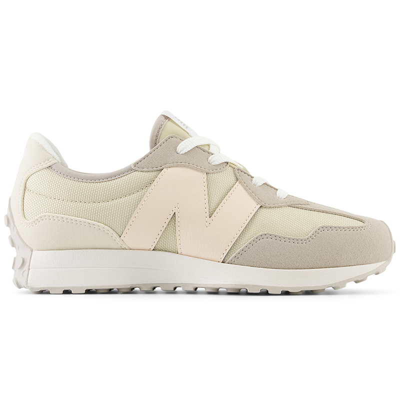 

Detské topánky New Balance GS327FM – béžové