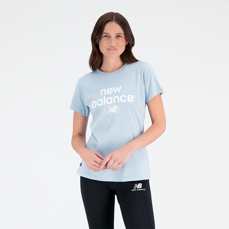 E-shop Dámske tričko New Balance WT31507LAY – modré
