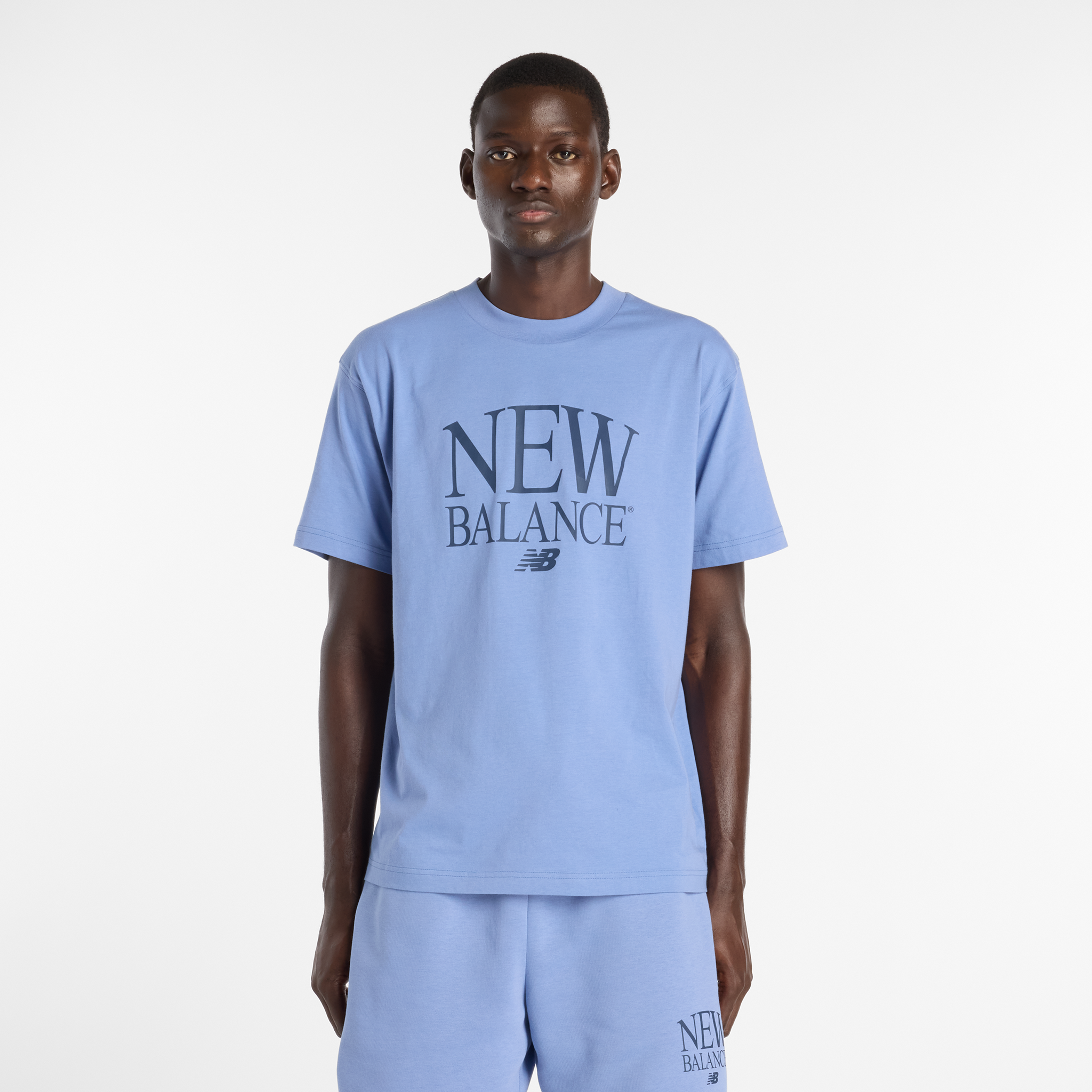Pánske tričko New Balance MT61X6EQAA3 – modré