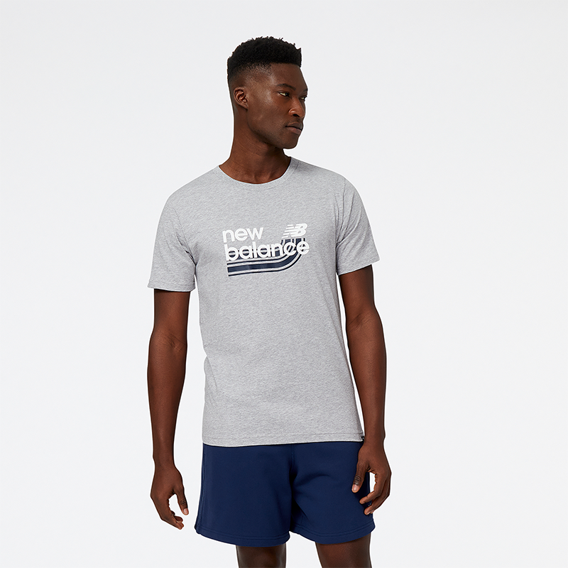 

Pánske tričko New Balance MT31908AG – sivé