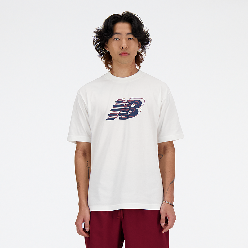 

Pánske tričko New Balance MT41526WT – biele