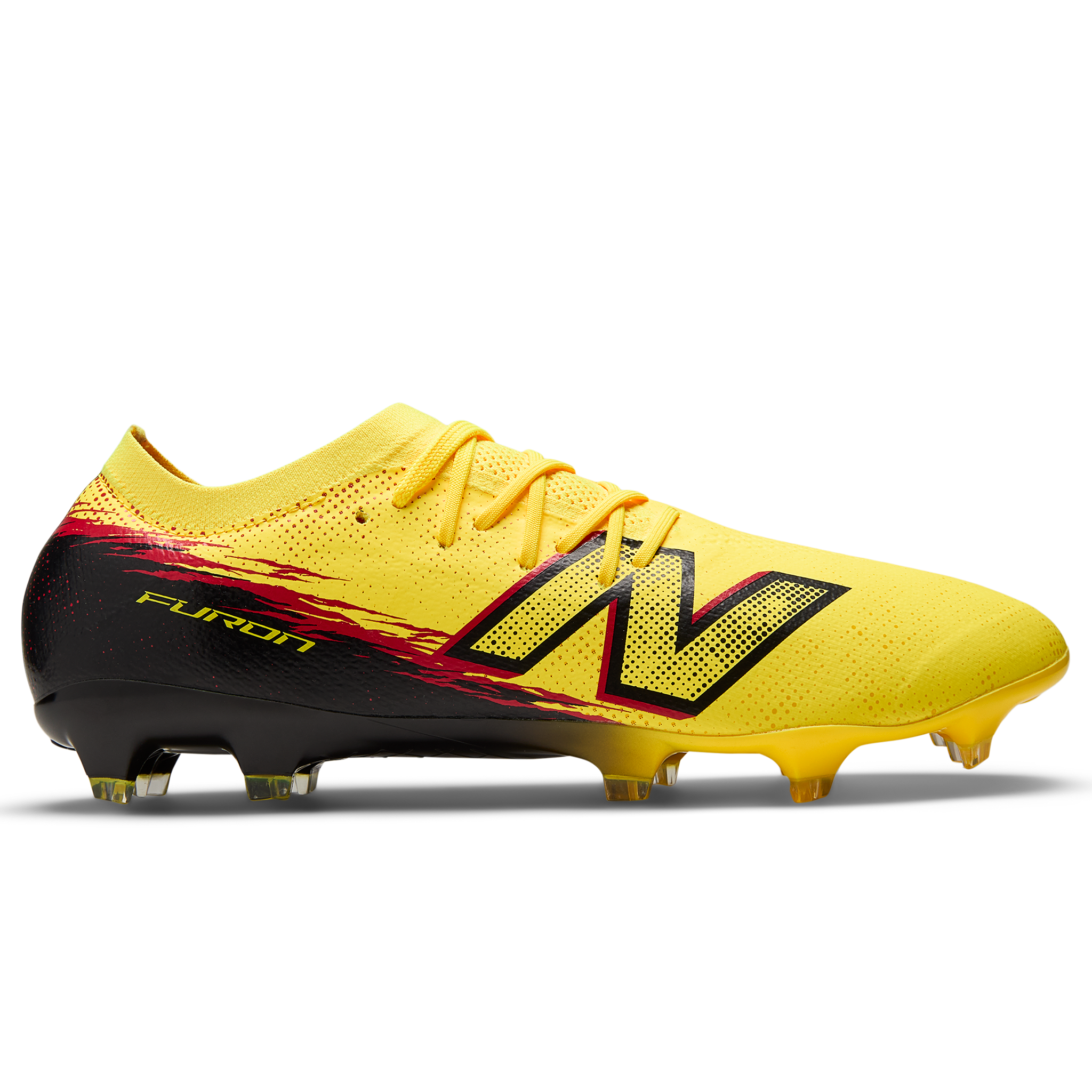 Pánske kopačky New Balance FURON PRO FG V8 UF2F10X – žlté