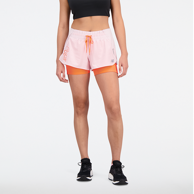 E-shop Dámske šortky New Balance WS21271SOI - ružové