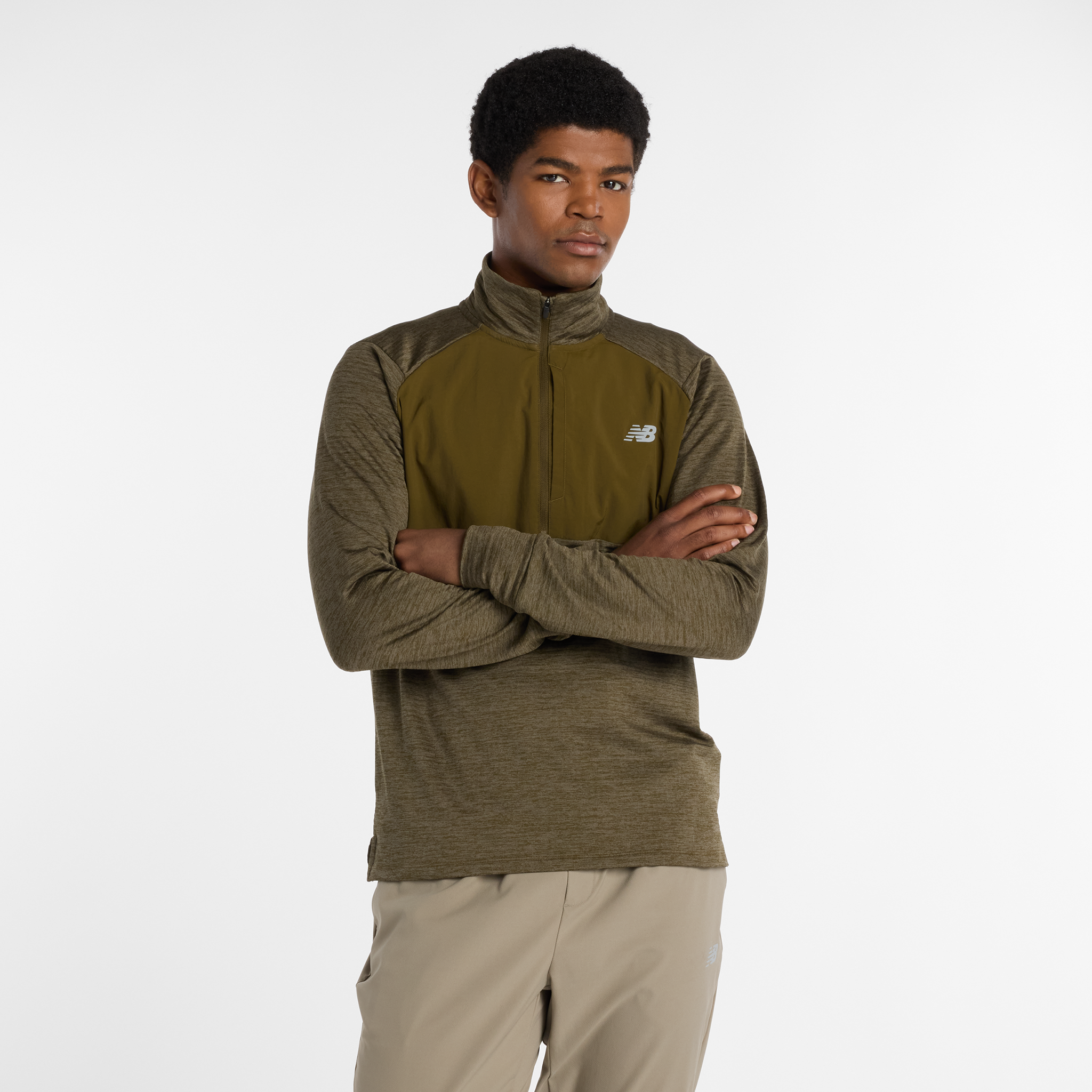 Pánska bunda New Balance MT43204WOO – zelené