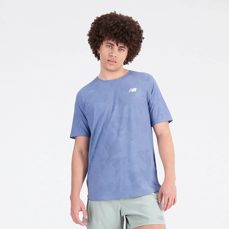 

Pánske tričko New Balance MT33281MYL – modré