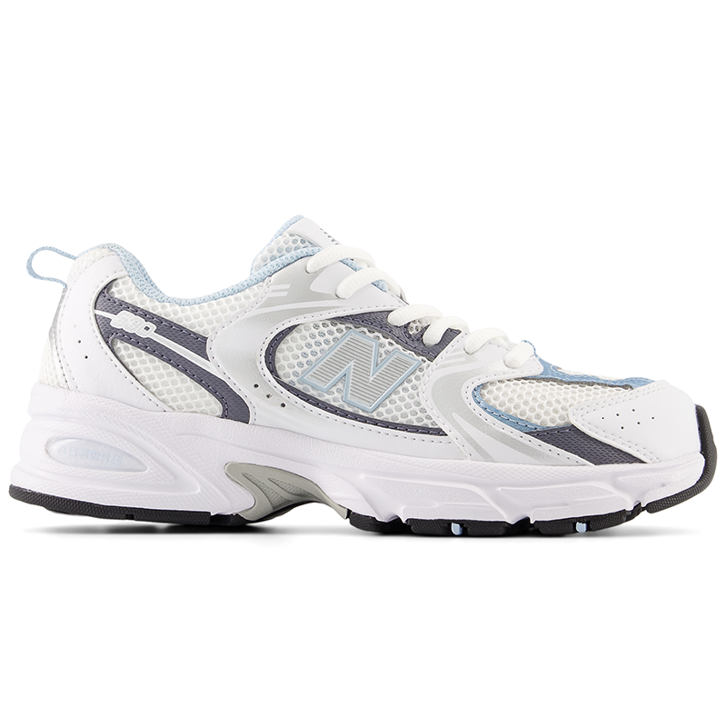 

Detské topánky New Balance GR530RA – biele