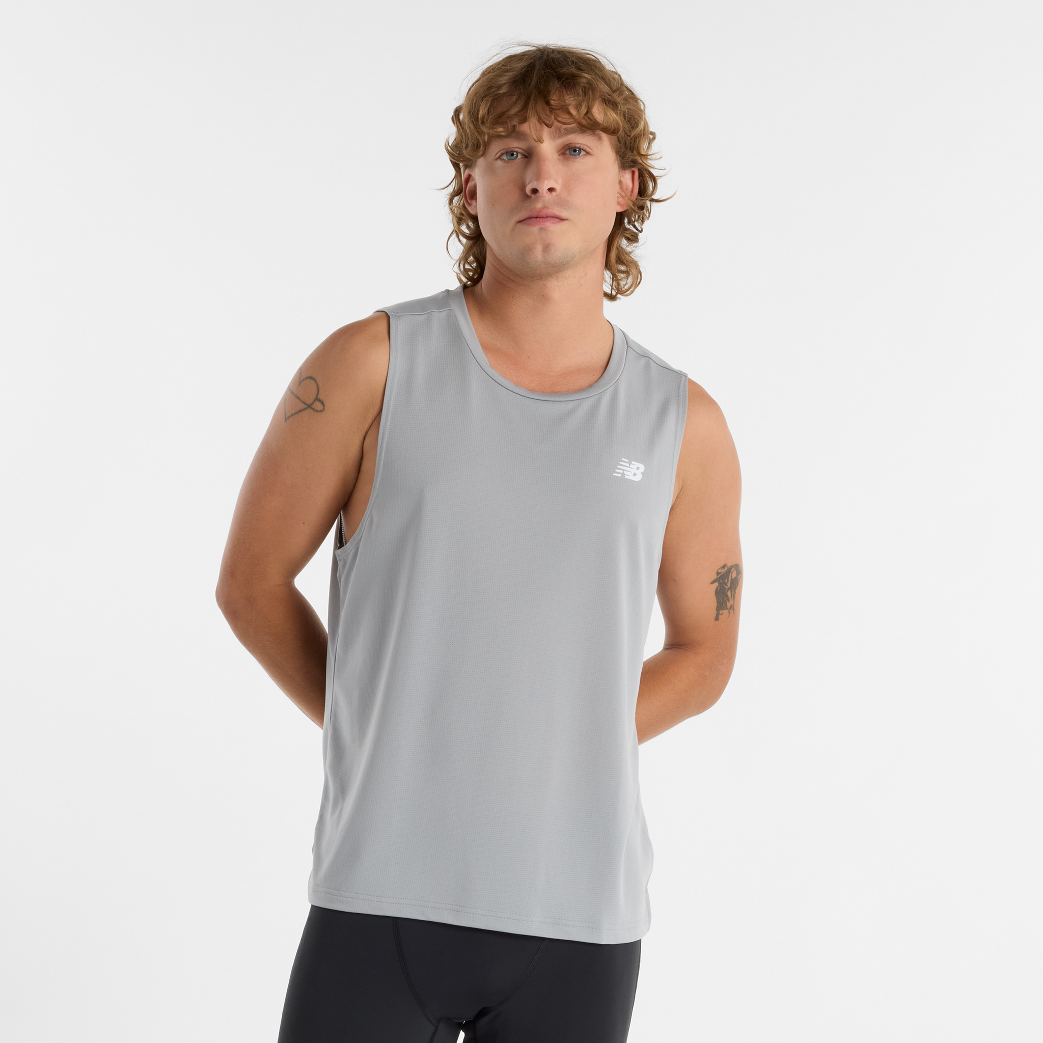 

Pánske tričko New Balance MT51800YST – sivé