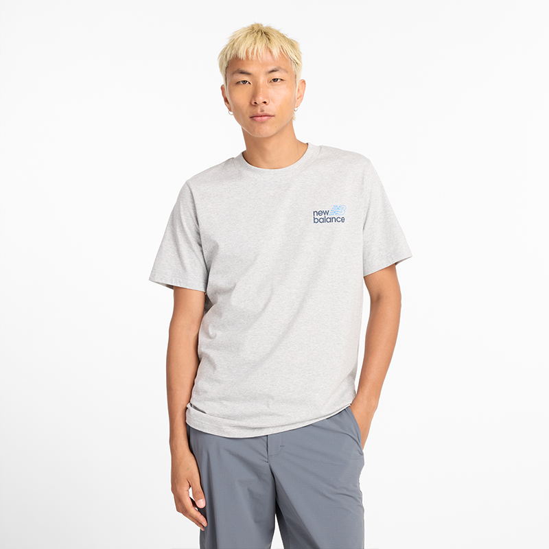 

Pánske tričko New Balance MT43901AG – sivé