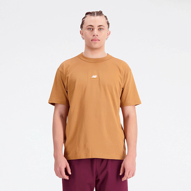 

Pánske tričko New Balance MT31504TOB – hnedá
