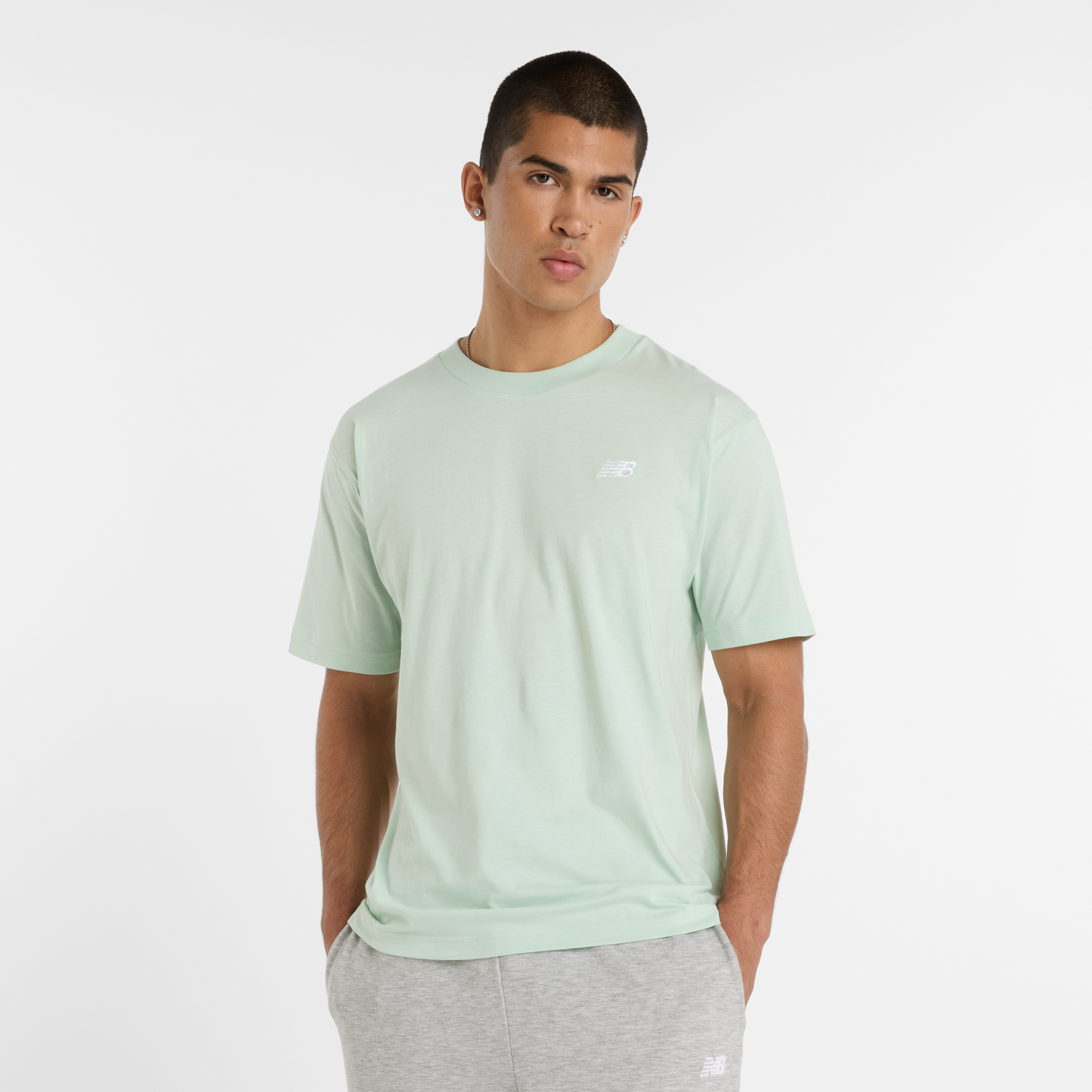 

Pánske tričko New Balance MT41509CYS – mätové