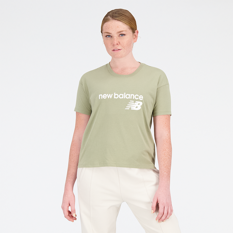 E-shop Dámske tričko New Balance WT03805OLF – zelené