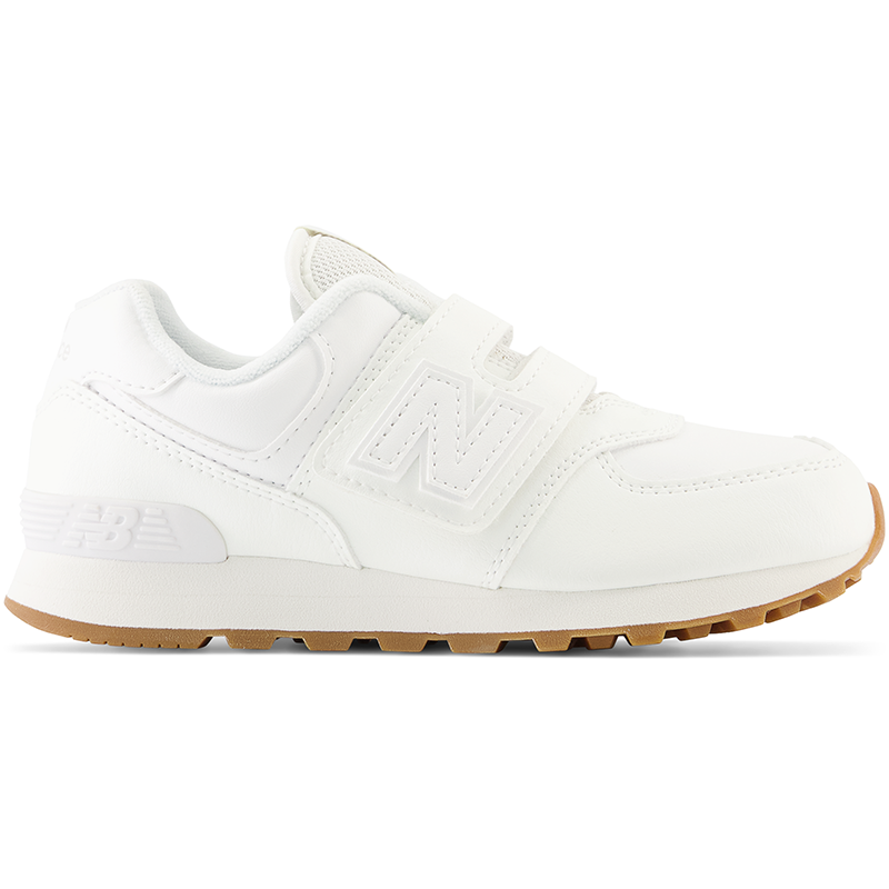 

Detské topánky New Balance PV574NWW – biele