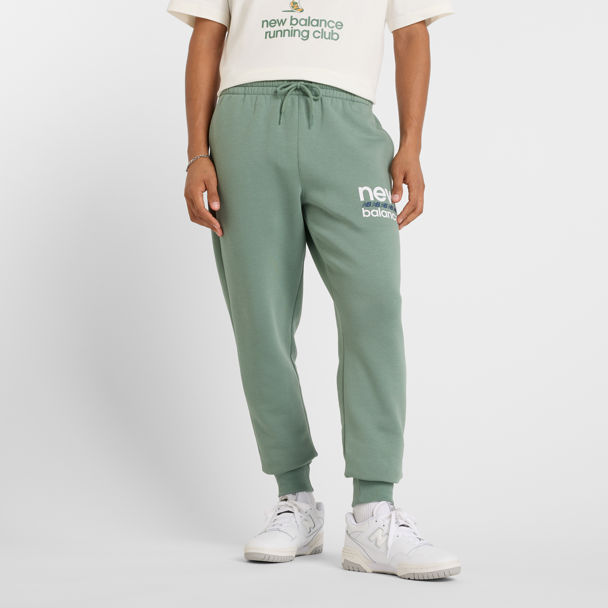 Pánske nohavice New Balance MP51940DKJ – zelené